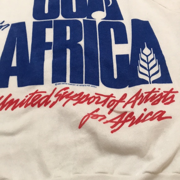 ⚡️FINAL PRICE⚡️ Rare USA for Africa 1985 We Are The World Official Sweater VTG - Picture 5 of 11
